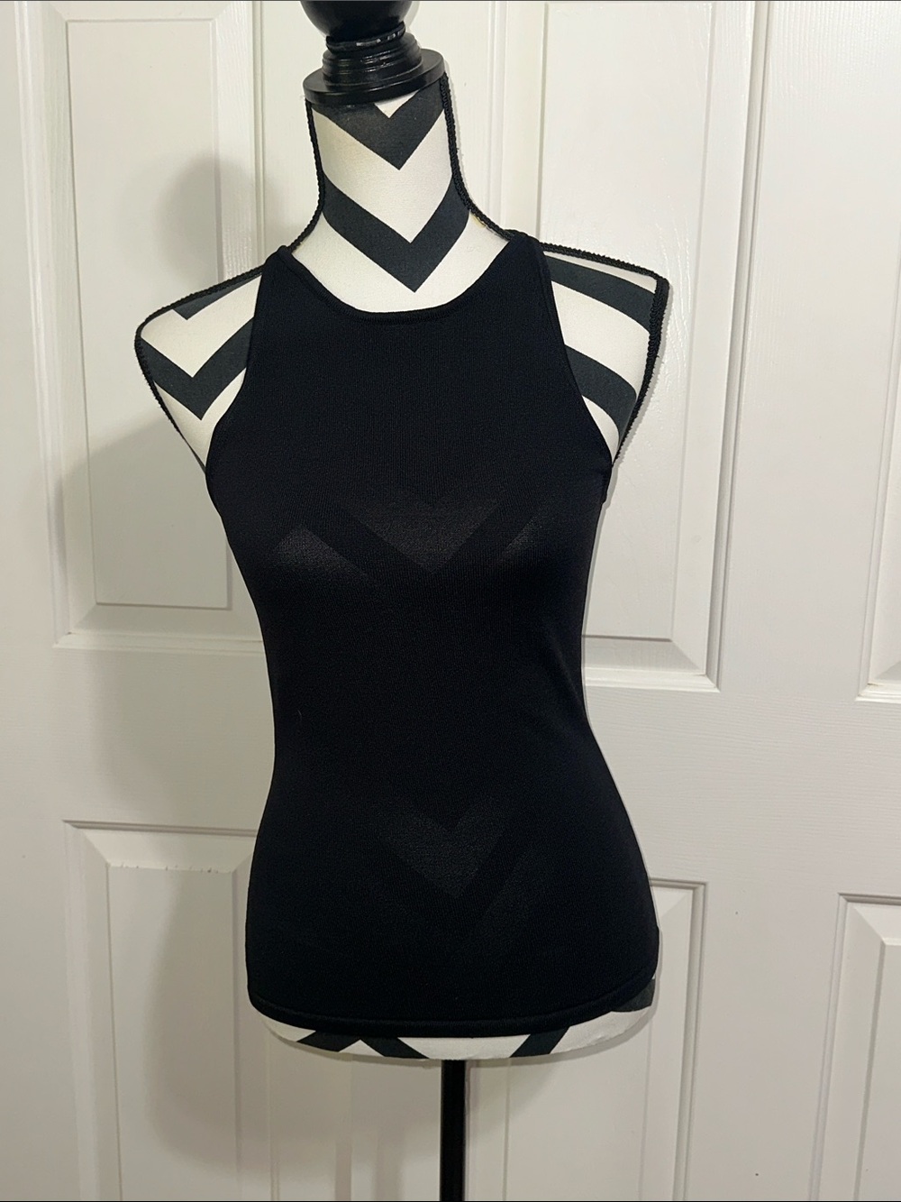 Paire Black Knit Tank Top